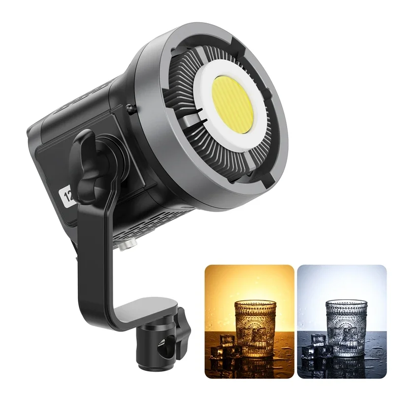 Ulanzi VL-120Bi VL-120C 120W lampa wideo z mocowaniem V i sterowaniem bezprzewodowym CRI 95+ 2700K-6500K lampa COB fotografia wewnętrzna i zewnętrzna — 2