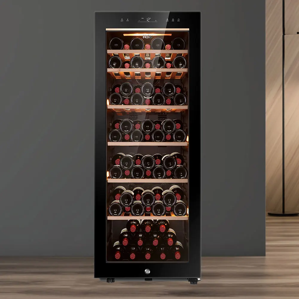 Haier wine cellar 84 bottles HWC200MNB automatic humidity control _ door-to-door installation