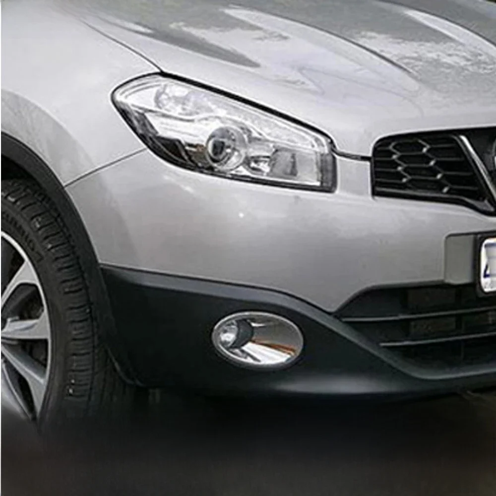Dla Nissan Qashqai + 2 / Dualis Ti Facelift 2010 2011 2012 2013 Chromowana osłona przedniego światła przeciwmgielnego Akcesoria do ochrony samochodu — zdjęcie 2