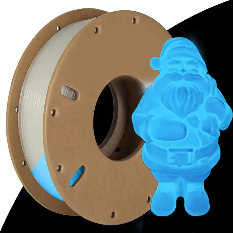 

Филамент для 3D-печати PLA, светящийся в темноте, от белого к синему, диаметр 1,75 мм, катушка 250 г, точность размеров +/- 0,03 мм, постепенное изменение цвета