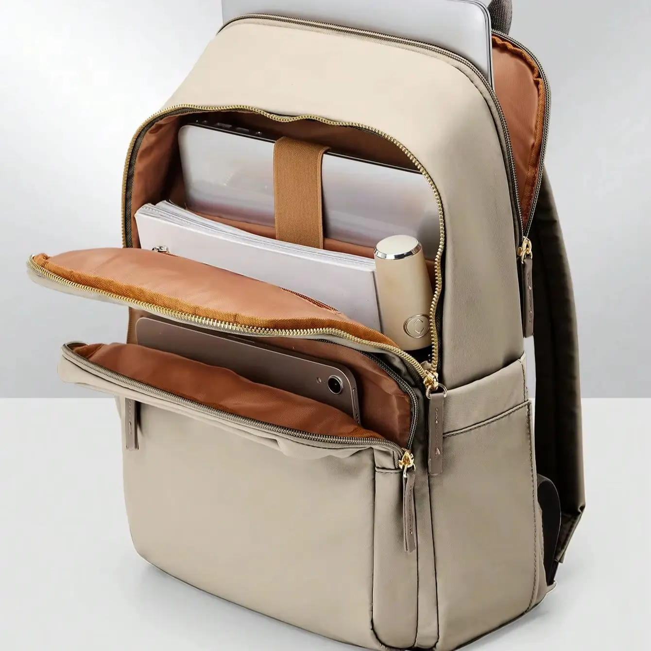 Mochila para portátil de 14/15 pulgadas, para mujer, moderna, impermeable y ligera, ideal para viajes, trabajo, negocios, profesoras o enfermeras. Incluye compartimento para portátil. Mochila elegante para mujer, también sirve como cartera. Mochila para uso diario o como mochila escolar. SG25051217541280303.