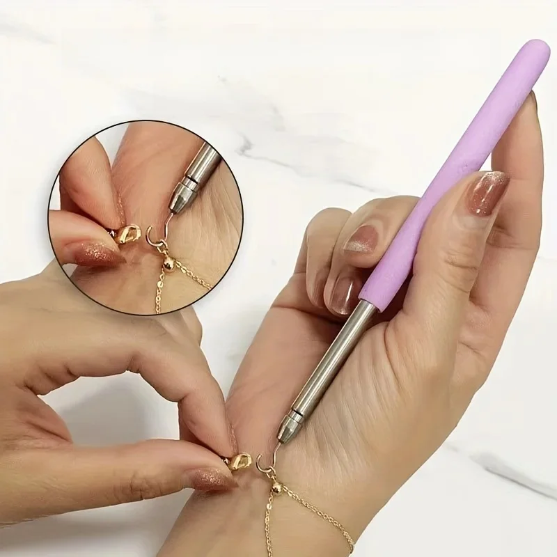 Aide à porter un outil de bracelet, partenaire de bijoux, aide à la fixation rapide, équipement d'accrochage, pinces, fermoirs, attaches, fermeture éclair, artisanat