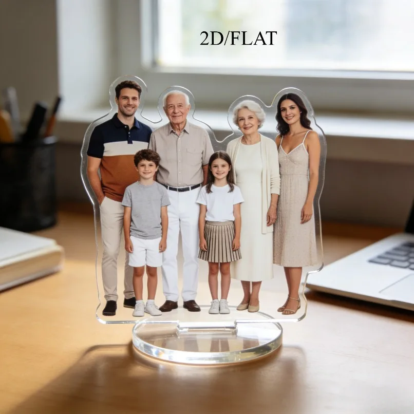 2D Small Standing Card, Made of Acrylic Material That Is Not Easy to Deform, Suitable as a Decoration for Party Scenes, Desks, a