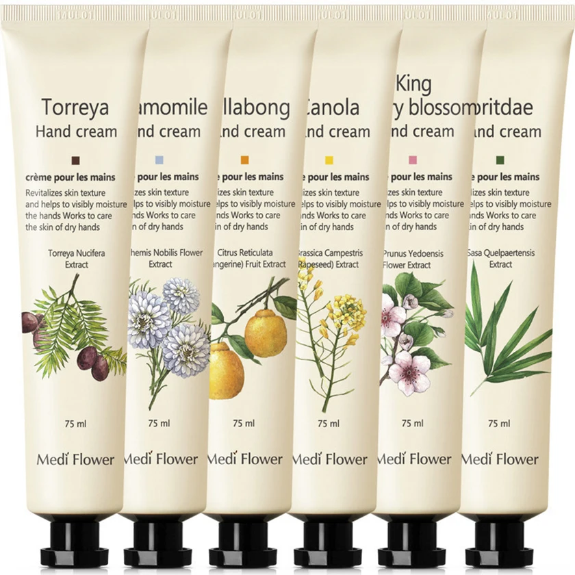 (5 + 1 Dim) 6 Arten von Boanita Garden Hand Cream Set/Feuchtigkeitscreme/Feuchtigkeitsgeschenk/Event-Geschenk