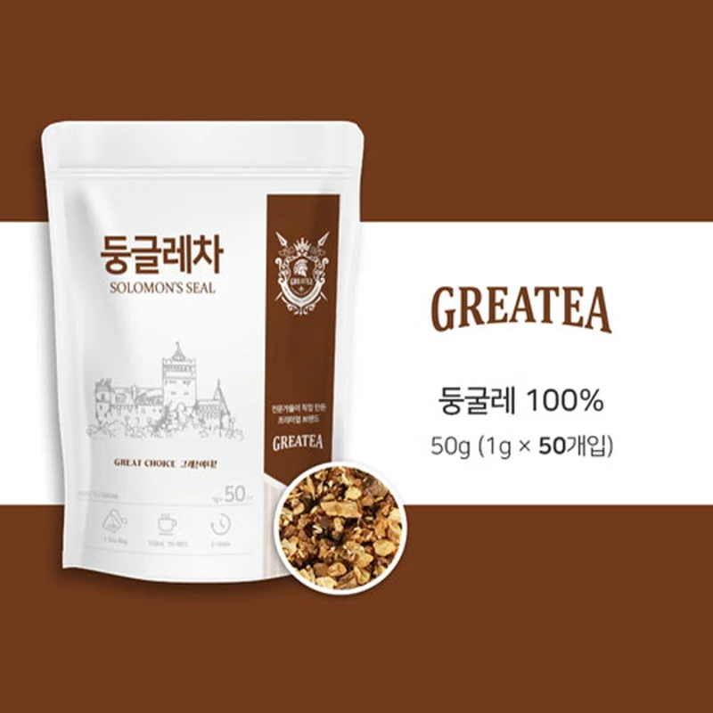 Greatea 그래이티 국산 둥굴레 둥글레 차 50티백