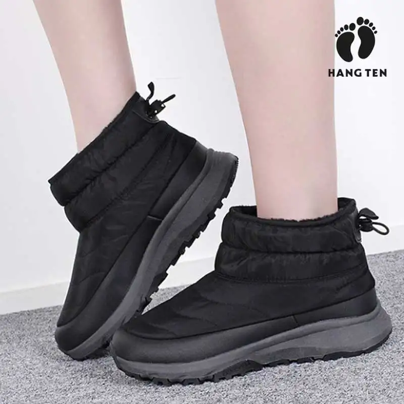 Haengten genuine, men's hair boots, women's hair boots, fishing camping motorcycle, couple's winter boots, winter hair boots, padded Boots, Men's Winter Boots, Family