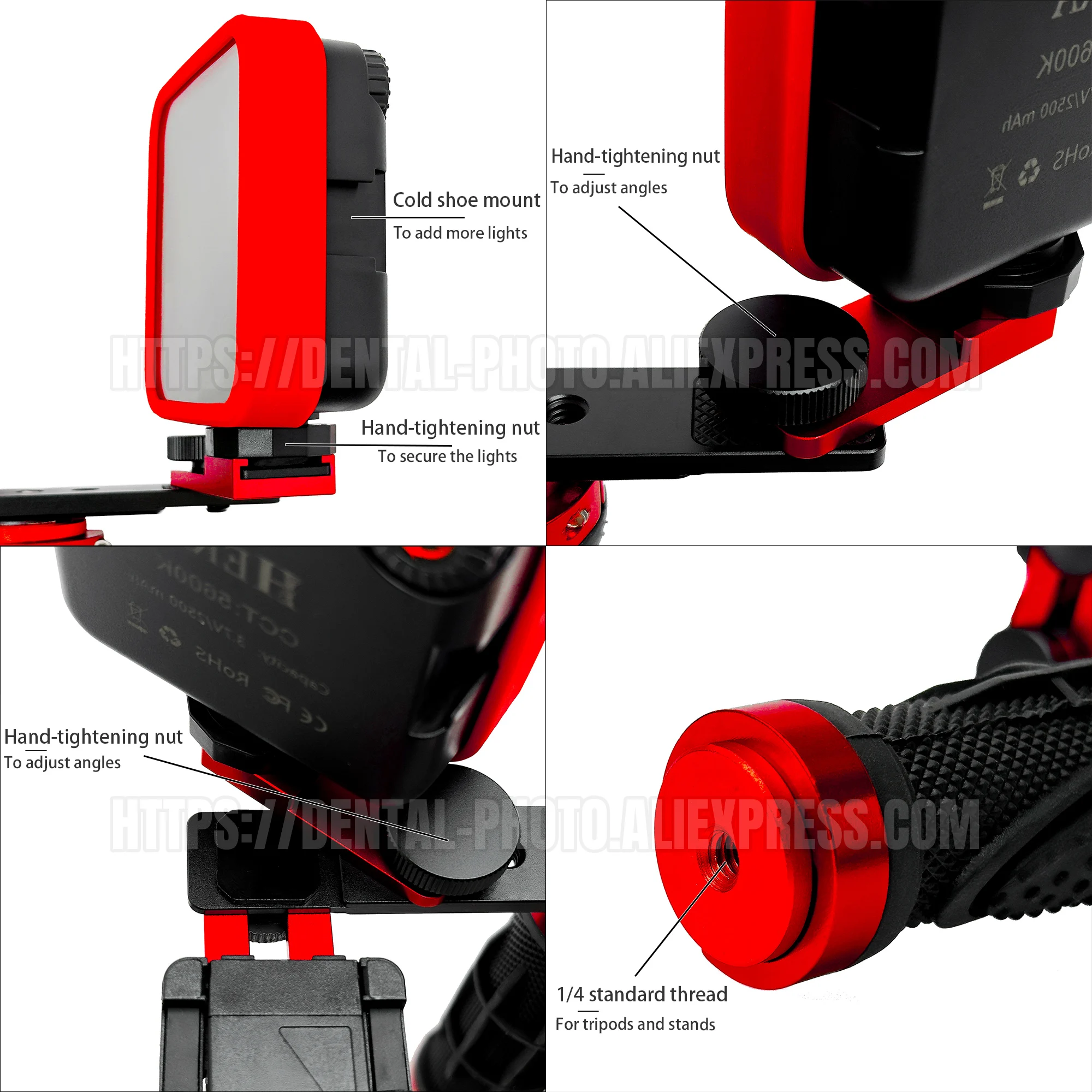 HERA MK-016 Phone Photography Light For Cellphone. LED For Photos And Videos. Polarized And Macro Photos For Smartphone