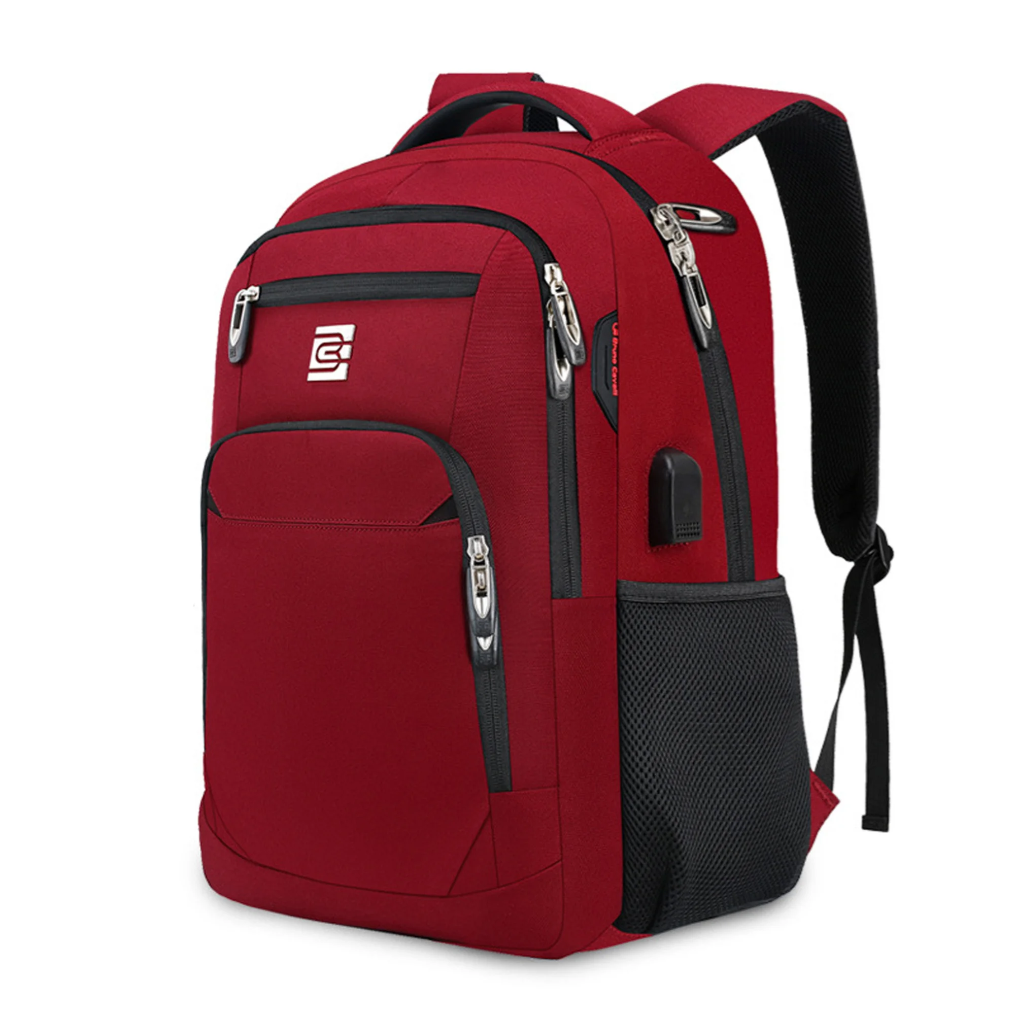 NONE Große Kapazität Rucksack : Laptop Rucksack besitzt mehr als 20 unabhängige Taschen für viel Stauraum und können Powerbank, A4-Ak 10