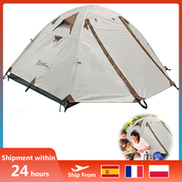 2 Person Camping Tent Portable Double Layer Waterproof Outdoor Backpacking Tent for Family Camping Hiking Beach Fishing Tent