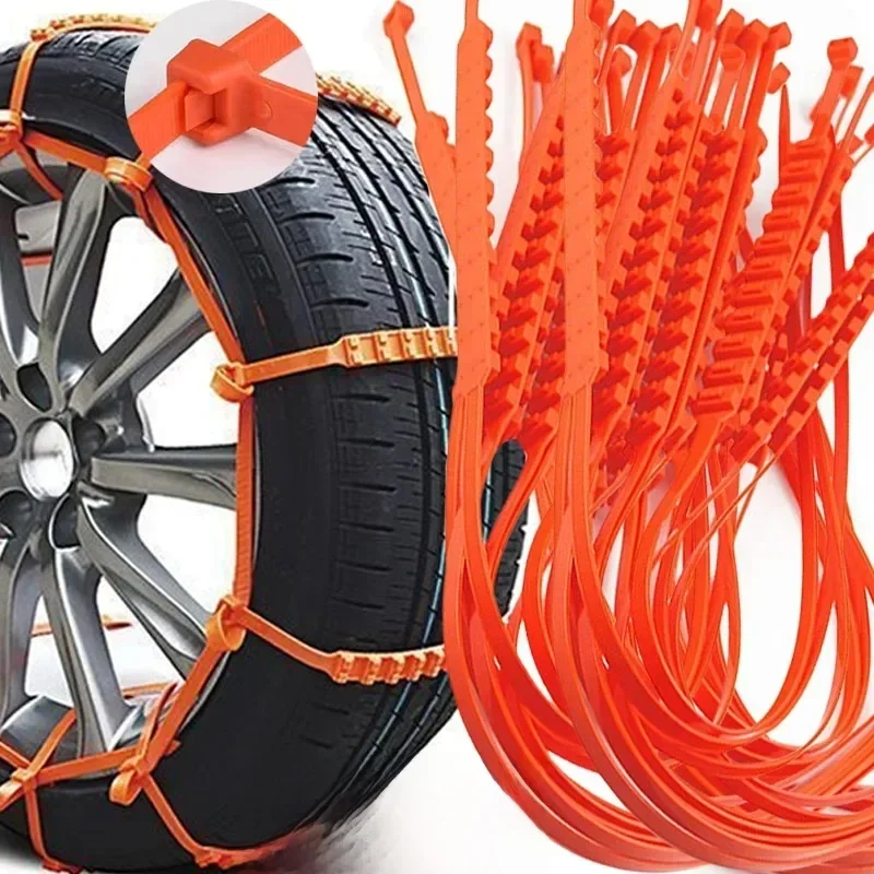 Chaînes de pneus de voiture hiver neige anti-dérapant pneu attaches de câble Auto extérieur neige pneu pneu anti-dérapant chaîne accessoires d'urgence
