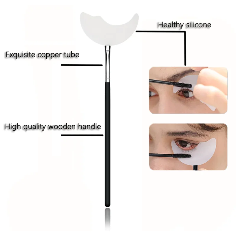 1/3Pcs Make-Up Eyeliner Template Mascara Shield Eyelash Applicator Baffle Guard Silicone Smear Eyeliner Make Up Auxiliary Tools