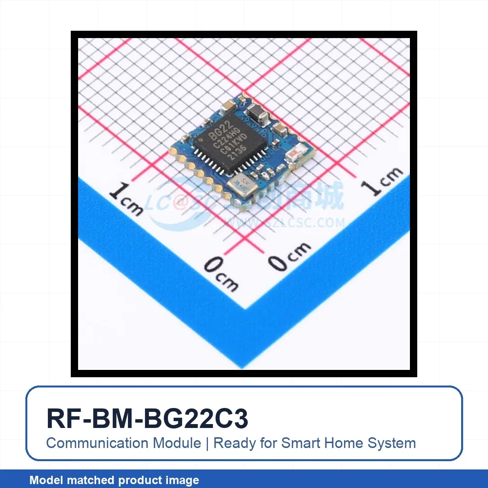 3pcs RF-BM-BG22C3 SMD EFR32BG22chip I2C ADC SPI GPIO PDM 5.2 Bluetooth Wireless Module for Smart Home System