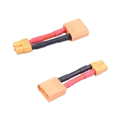 2 pcs Male XT90 To Female XT60 Battery Adapter 12awg RC Battery Charging Cable 40mm