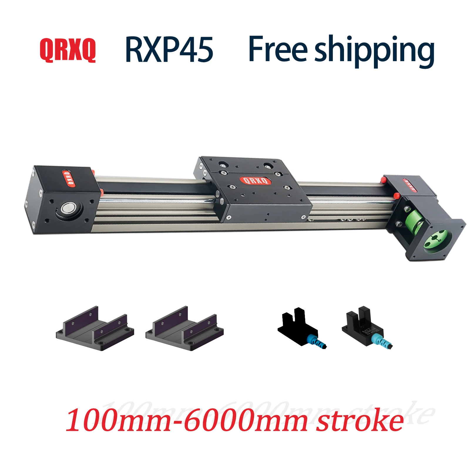 QRXQ Rxp45 Linear Rail Guide 3d Printer 700mm 800mm 900mm Linear Motion Xyz Gantry Motor Linear Nema23 Linear Stage