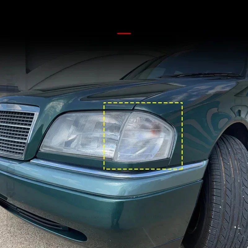dla 1993-2000 W202 Mercedes Benz C Class przedni kierunkowskaz narożny lampa sygnalizacyjna bez żarówki 2028260943 2028261043 — zdjęcie 2