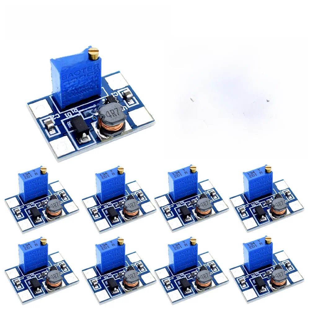 10szt DC-DC SX1308 Step-UP Regulowany moduł zasilania DC DC Step Up Boost Converter Regulacja zasilania 2-24V do 2-28V 2A — zdjęcie 2