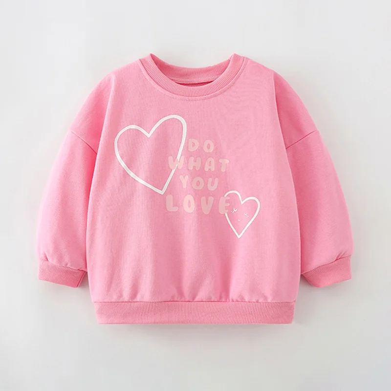 Brand Quality Terry Cotton Infant Babe Kids Sweatshirt Blouse Tee Girls Sweater Hoodies Children Clothing 2023 Baby Girl Clothes