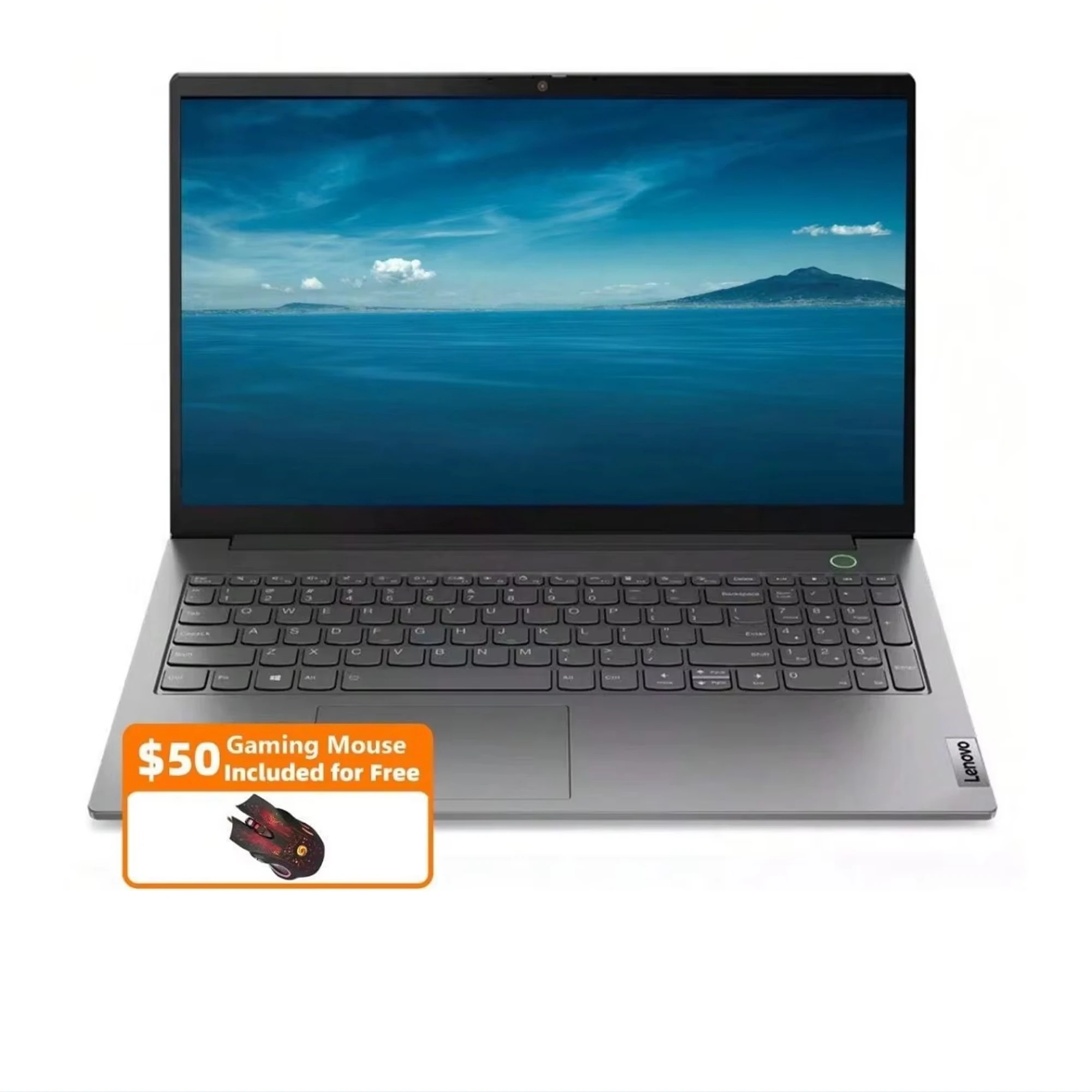 레노버 씽크북 15 G4 15.6 인치 비즈니스 노트북, 인텔 코어 i7-1255U,40GB RAM,2TB SSD, 윈도우 11, 그레이, 게임용 마우스 포함