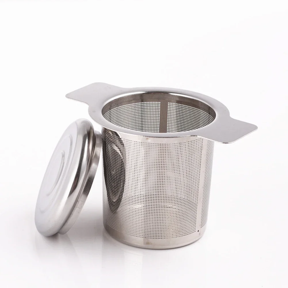 Thee-ei Theelek Roestvrijstalen thee-ei Diffuser Spice Theezeef Kruidenfilter Theeafvoer met deksel - afbeelding 2