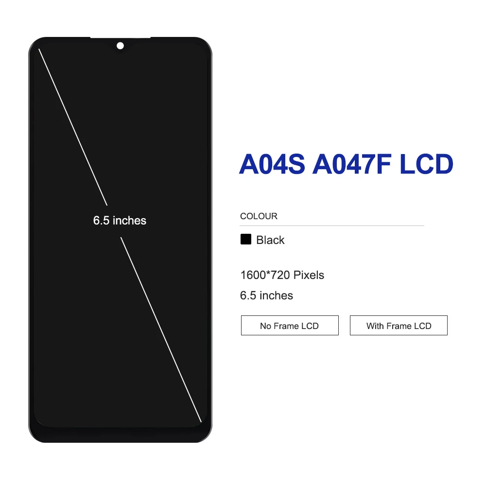 6.5\'\' LCD For Samsung A04 A04e A04s A045F A045M A042F A042M A047F A047M Display Screen Touch Panel Digitizer Replacement Frame