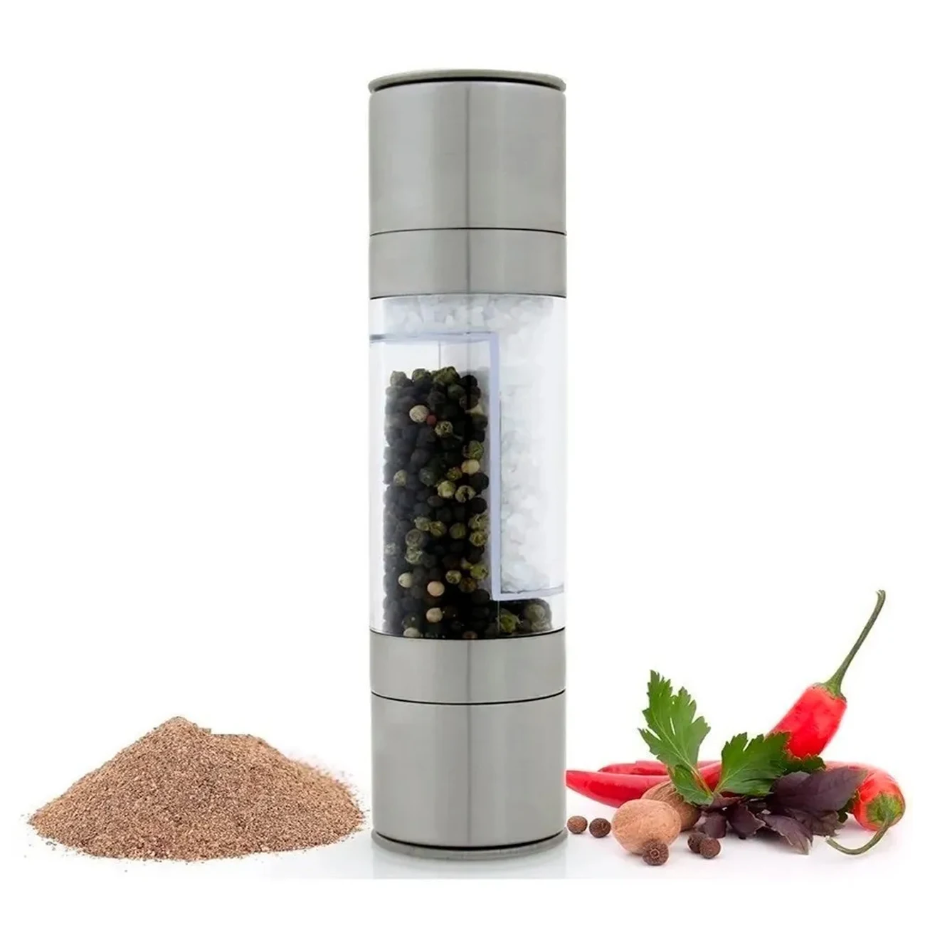 Doppelmühle, Pfeffer, Salz, Gewürzmühle, Küchenmahlung