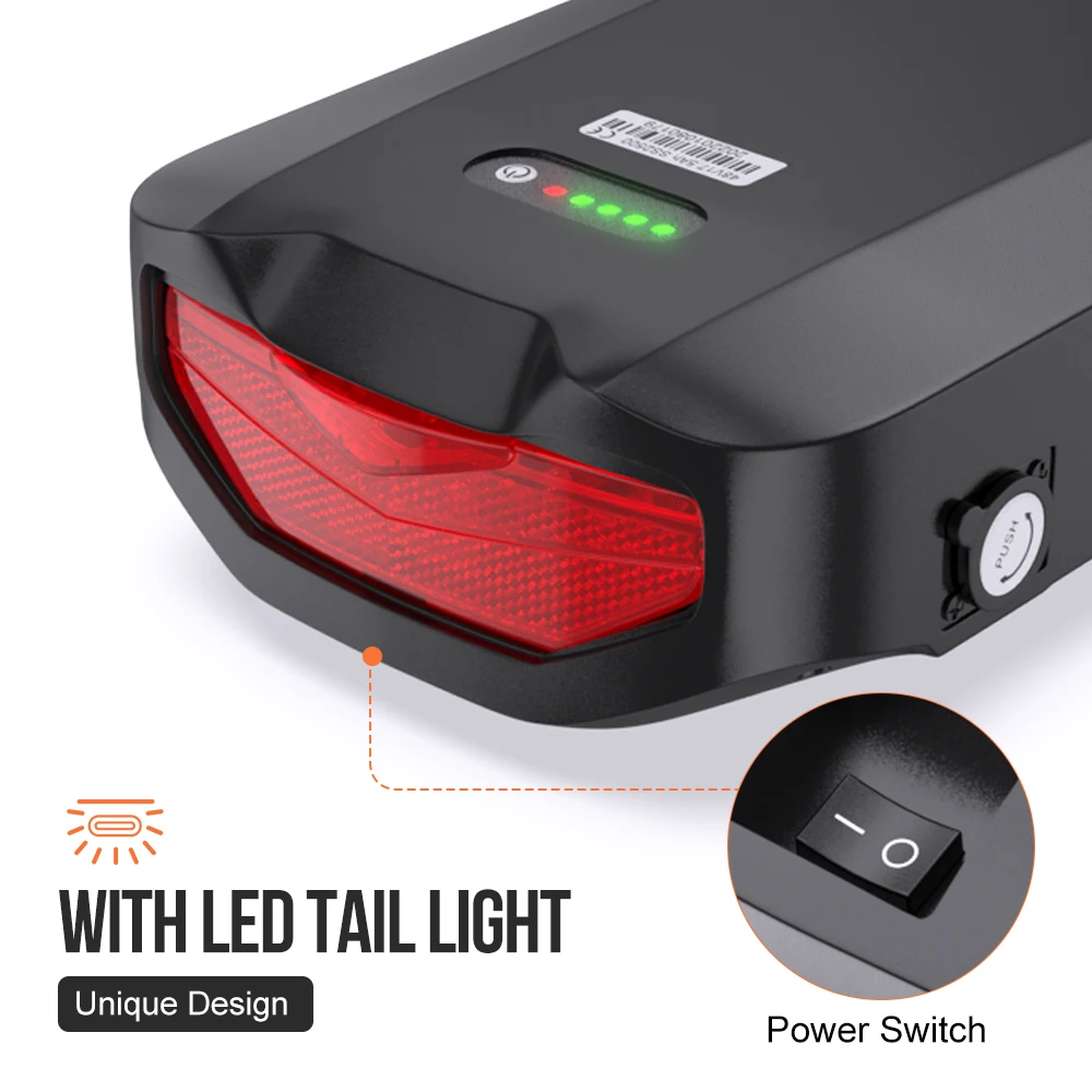 Varstrom E-Bike-Akku 36V 48V 52V 13Ah 16Ah 20Ah 25Ah 30Ah Leistungsstarker Lithium-Akku 21700 18650 Zellenpack 40A Smart BMS Lange Lebensdauer Original Elektrofahrrad-Akku, große Kapazität Hailong Max, Parrot, Gepäckträger hinten BBS TSDZ2 H400B JYLT Akku – Detail 30