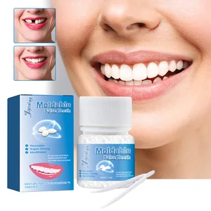 Temporary Zahnset Kleberreparatur, Fälschungen, die zahnärztlich, feste Füllzähne, Halloween -Party -Make -up, Modifikation 10 Hauptverkaufs -Dentalprothese -Fixer - №2