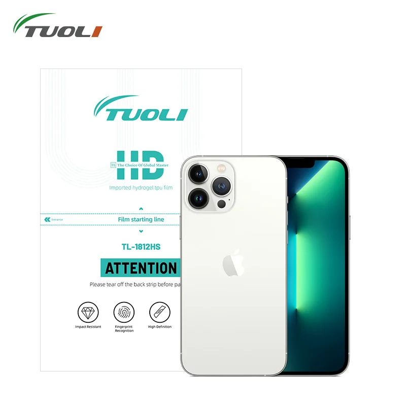 TUOLI 50pcs TL1812HS HD Imported Hydrogel TPU Film Explosionproof For Sunshine Devia Rock Space Zero Stock Screen Cutter Machine