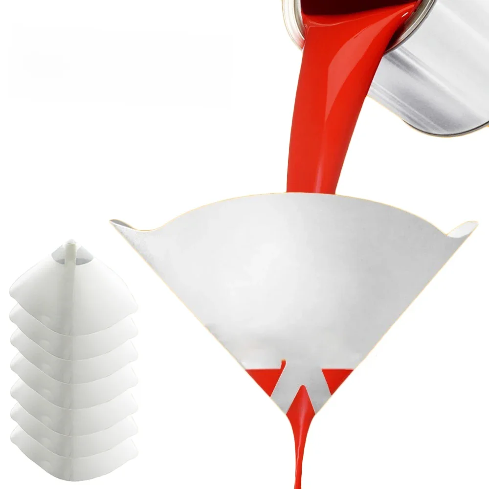 Car Paint Spray Mesh Paper Filter, Purificante Straining Funil, Filtro Descartável, Nylon Cônico,