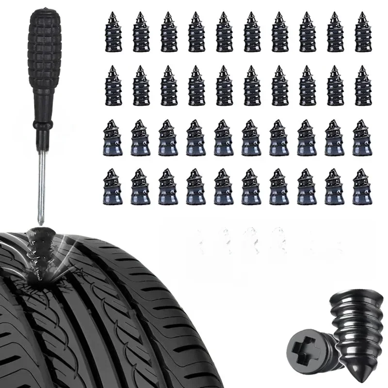 AliExpress NONE 10-100Pcs Car Motorcycle Vacuum Tyre Repair Nails Truck Scooter Bike Tire Puncture Repair Tubeless Tools Car Tire Accessories
