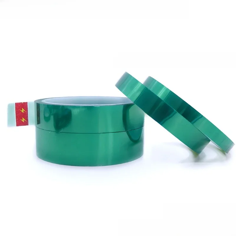 Ruban de Film PET résistant à la chaleur, masquage haute température, ruban vert de Protection pour soudure de PCB, placage SMT, Protection d'isolation