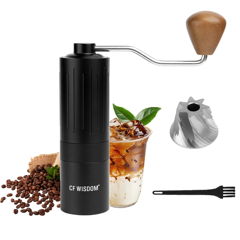 

Кофемолка для кофеварки, кофемолка для кофейных зерен с прецизионными заусенцами, ручная кофемолка, рождественский подарок на День Благодарения