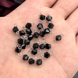 25pcs 12*6mm Crystal Beads Connection Charms for Earrings, Necklace Making Connection.Jewelry Making DIY Jewelry Findings