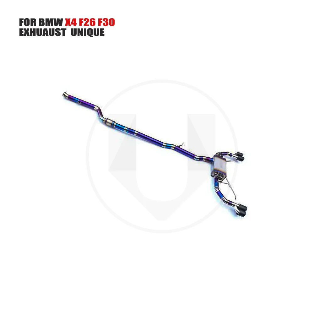 UNIQUE Titanium Exhaust System Performance Catback For BMW X4 F26 F30  2014+Muffler For Cars Modifity Variable Valve Pipe