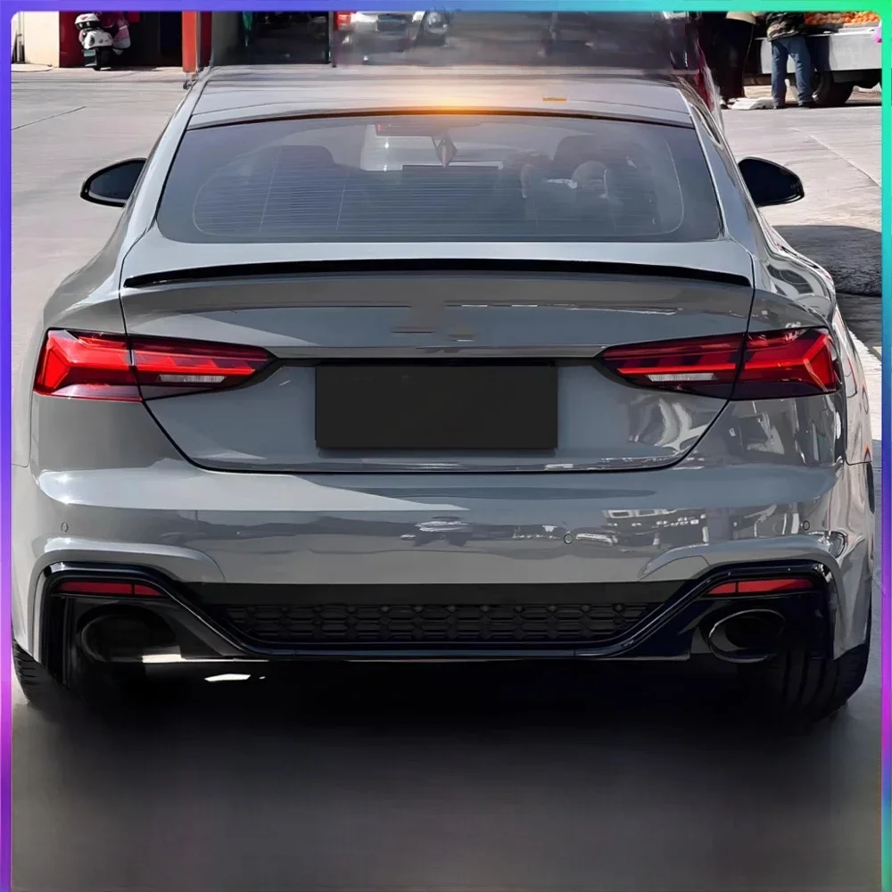 Tylny spojler samochodowy w stylu S5 do Audi A5 F5 4-drzwiowy S5 RS5 B9 8W Sportback 2017-2024 Zestaw karoserii tylnej wargi bagażnika — 2