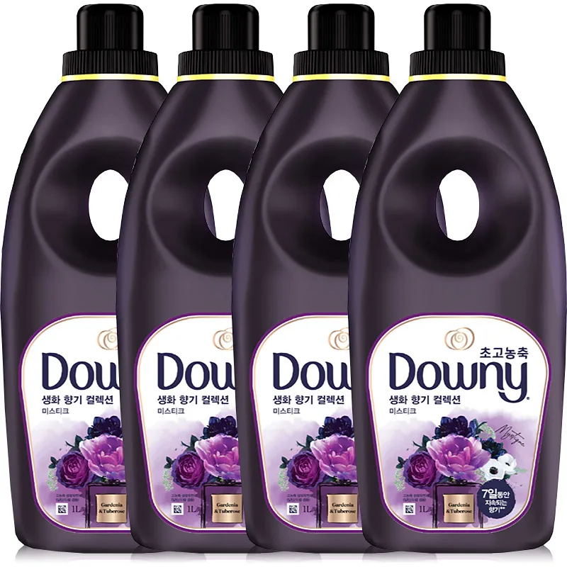 Downy Parfüm Mystique 1 l x 4 Weichspüler, Wäschespüler