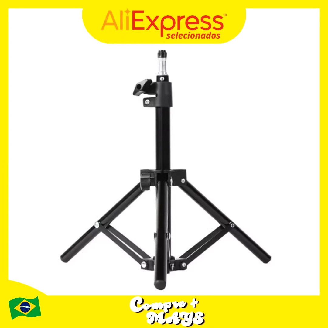 1m Professional Tripod with Mobile Phone Holder Compact Stable Adjustable Camera Ideal for Photos Videos Recording Studio