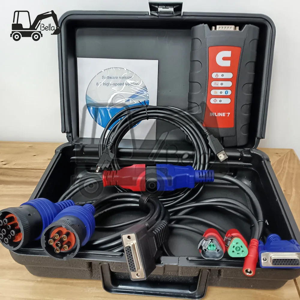 

Brand new diagnostic scanner tool for Cummins engine inline 7 adapter 5299899 6395440 using inline7 driver with 9.0 software