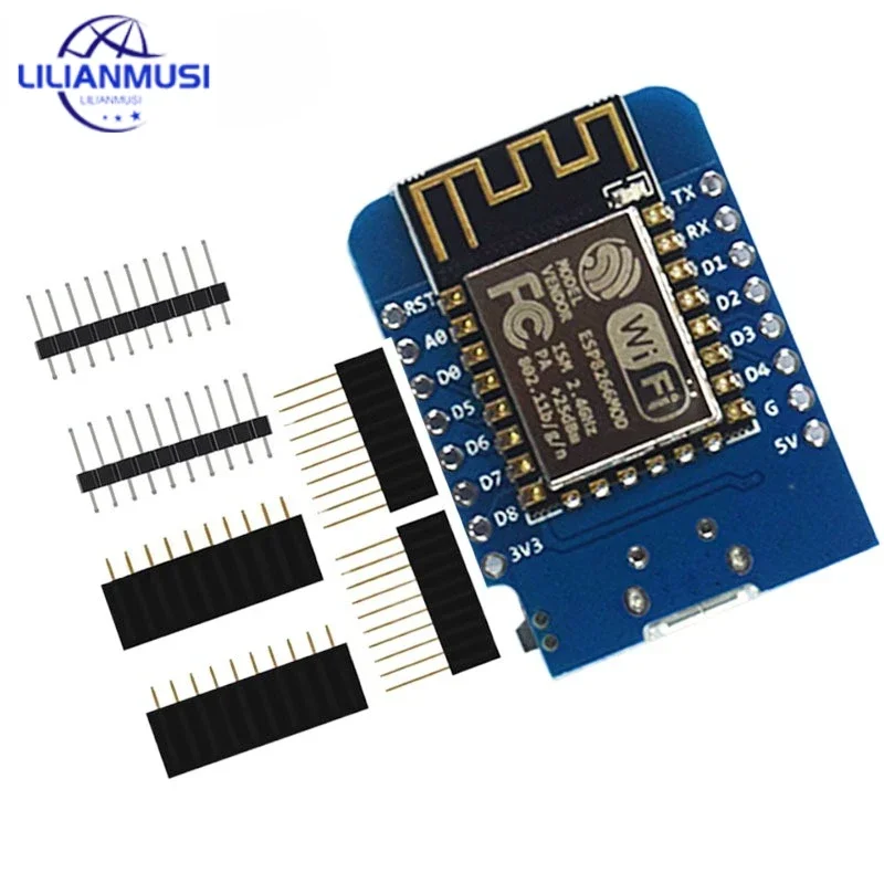 

D1 Mini ESP8266 ESP-12 ESP-12F CH340G CH340 V2 USB WeMos WIFI Development Board D1 Mini NodeMCU Lua IOT Board 3.3V With Pins