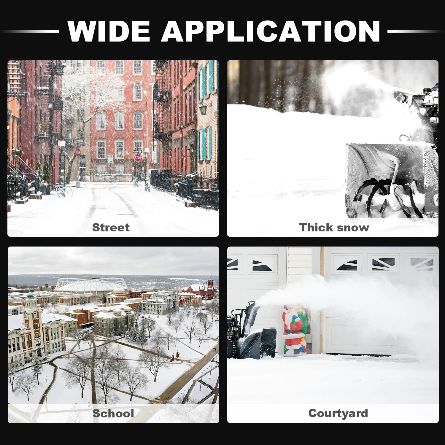 منفاخ الثلج ذات الجرافة التوجيهية سهل التعامل مع الثلج في الشتاء، مما يجعل إزالة الثلوج في الشتاء أسهل وأكثر كفاءة.