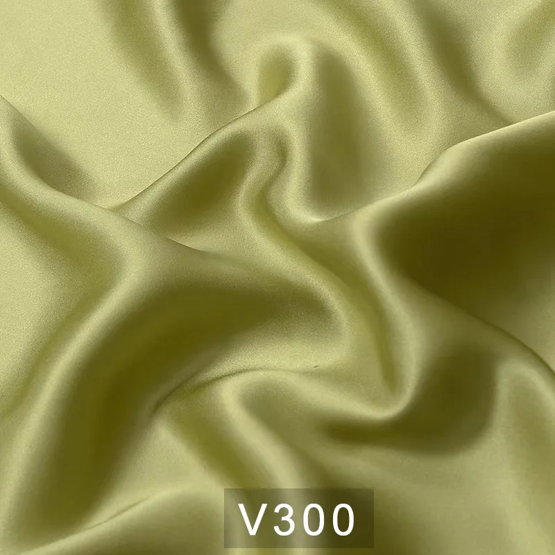 HYSK 100% Pure Silk Satin Fabric Natural Brown caramel army green Organic Genuine charmeuse Duchess by Meter for gown pajamas