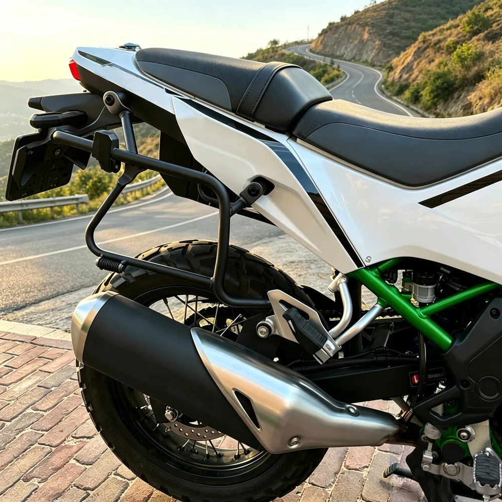 Saddlebag Support Side Luggage Box Holder Saddle Bag Bracket For Kawasaki KLE 500 2026 KLE500 SE ABS 2026 Luggage Support Holder