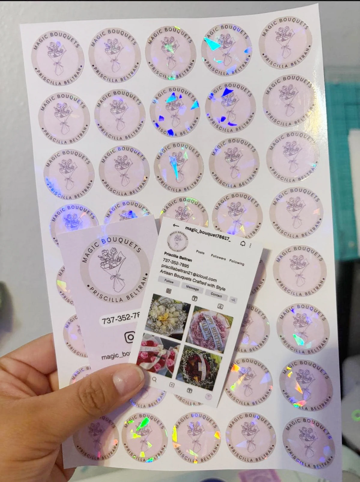 custom-business-cards-and-holographic-stickers-design-perfect-for-small-businesses-with-logo-personalized-branding-kit-printable