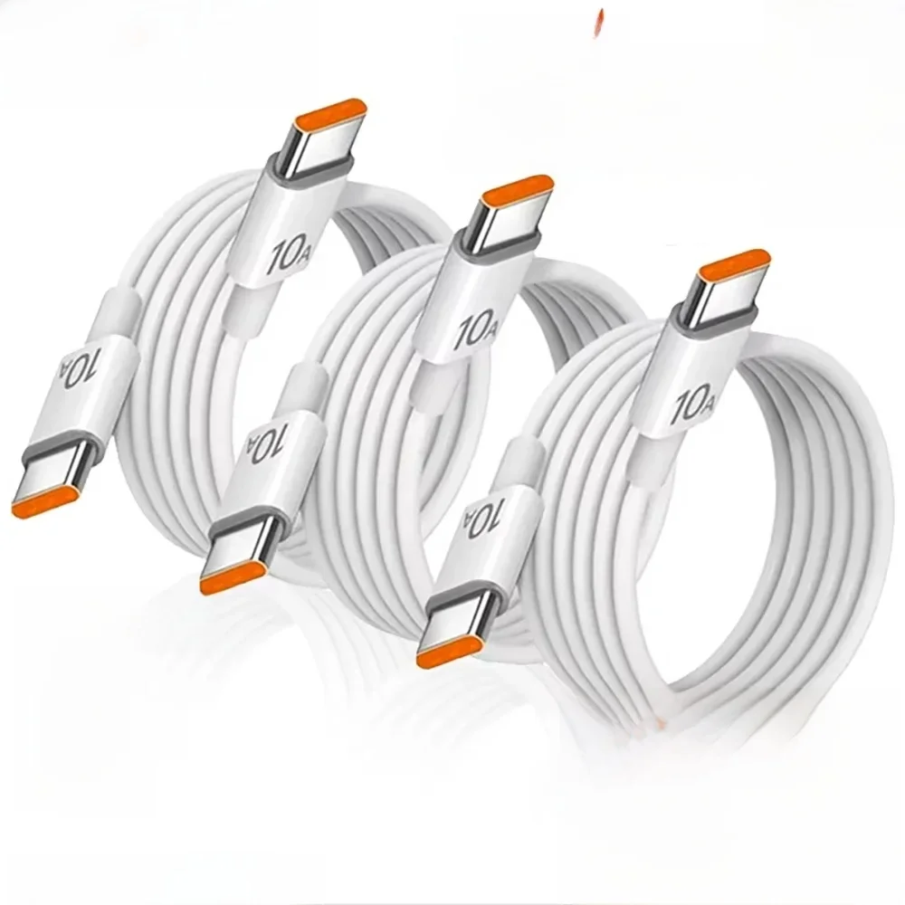 NNBILI 3-1 szt. 120W 10A Szybki uniwersalny kabel PD Dual Type C do szybkiego ładowania danych do Samsung IPhone 15 16 HUAWEI Xiaomi — zdjęcie 2