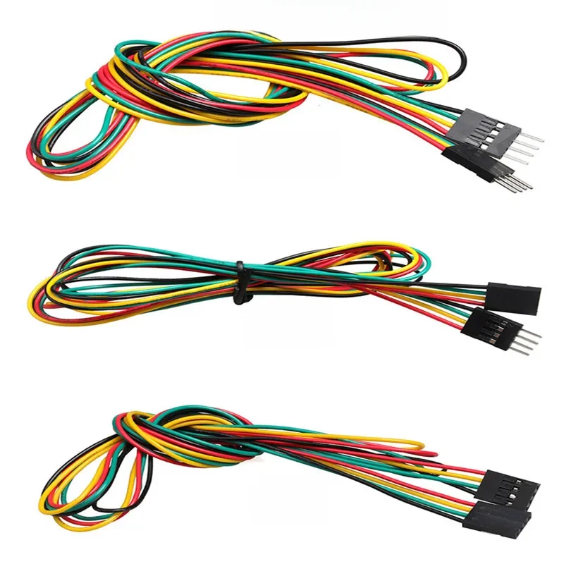 10 sztuk/partia 4pin 100 cm M-M/M-F/F-F przewody rozruchowe 2.54mm AWG26 DuPont kabel do DIY elektroniczny deska do krojenia chleba — zdjęcie 2