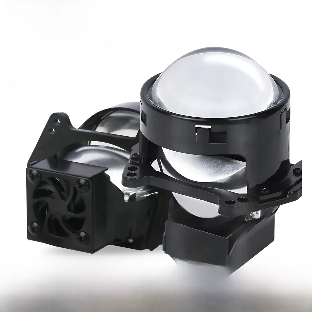 NLpearl 2szt 3-calowe soczewki projektora Bi LED do reflektorów Hella 3R G5 6000K Auto Lamp 120W 40000LM Diode Headlamp Car Accessorie — zdjęcie 2