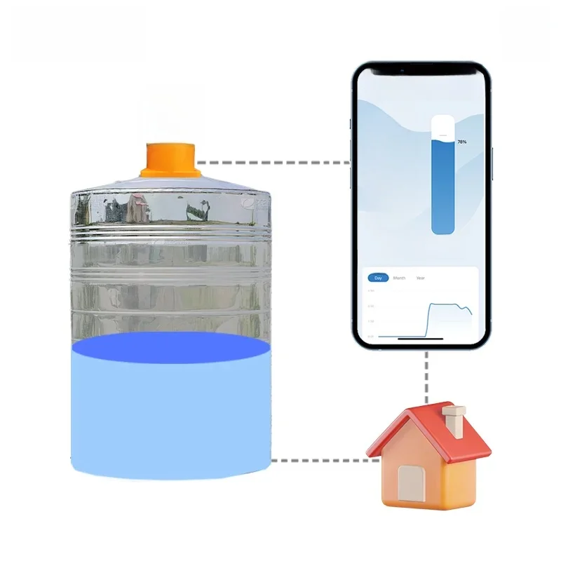 Moray ME201W Intelligent Remote Tank Level Detection Smartphone Full Water Alarm System Controller Water Tank Level Sensor