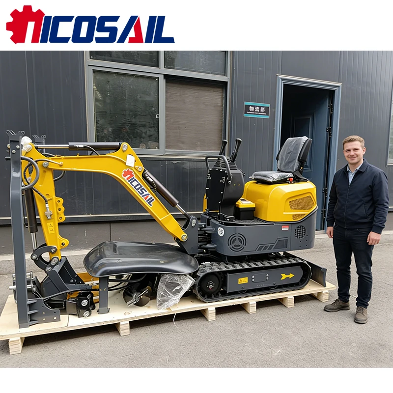 

1.2 Ton Mini Escavatore Zero Tail Swing CE Certified for Landscaping Narrow Space Garden Work for Deposit