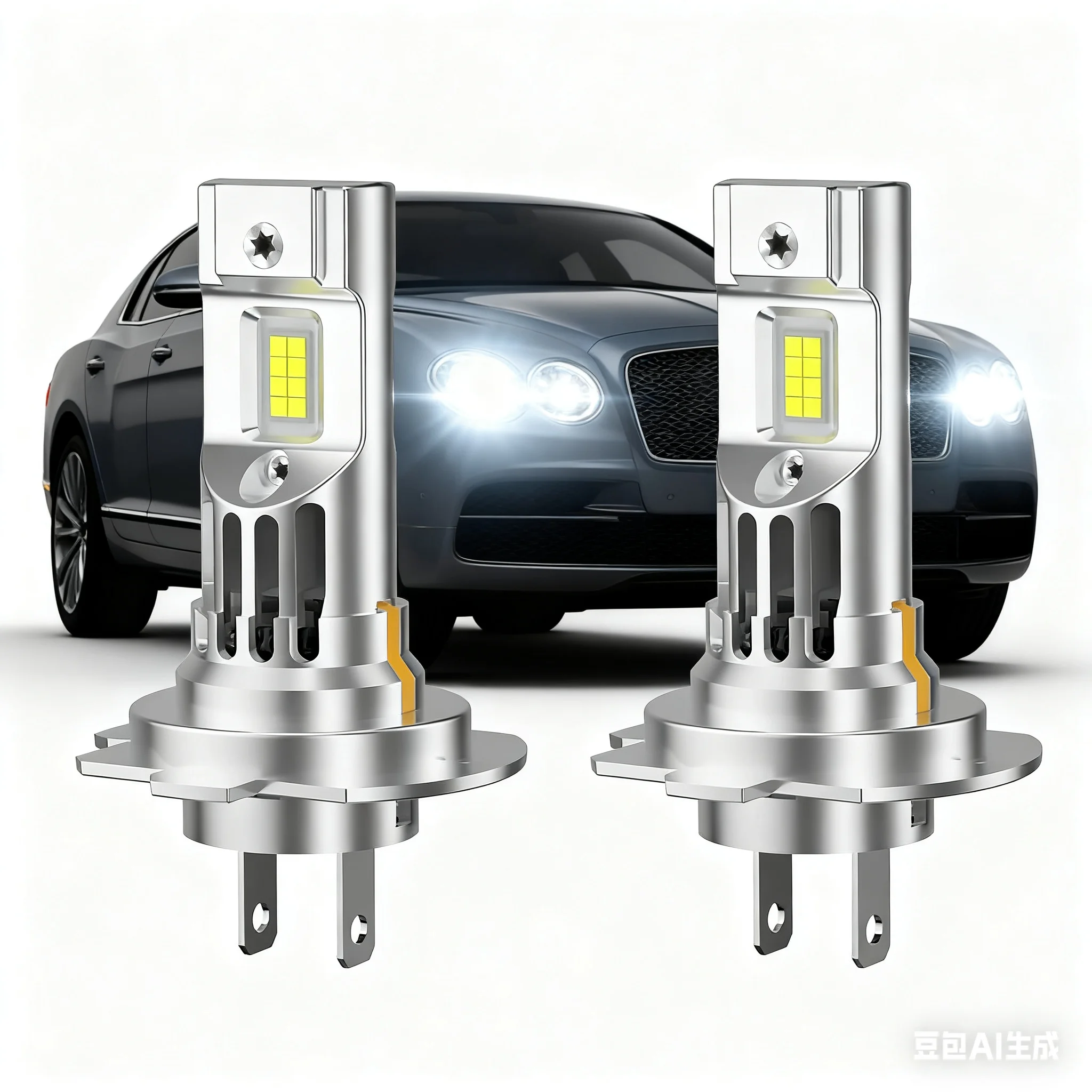 

2 шт. светодиодные фонари 200 Вт 20000LM H4 H1 H7 H9 H8 H11 LED 9005 HB3 9006 HB4 6500K Лампа для фар для автомобильной лампы белого цвета Plug&Play