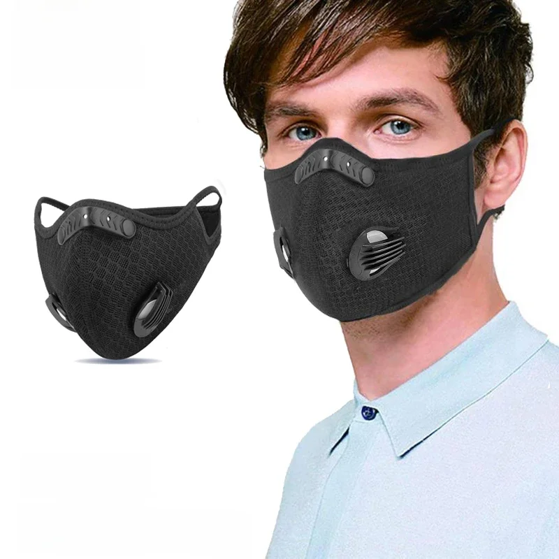 AliExpress Cycling Face Mask with Filters Anti-Pollution Cycling Mask Activated Carbon Breathing Valve Bike